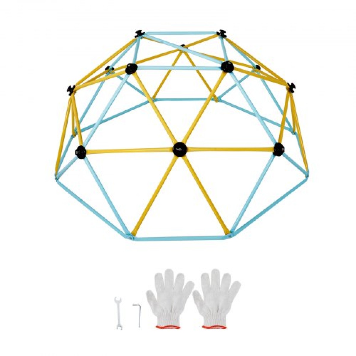 VEVOR Climbing Dome, 6FT Geometric Dome Climber Play Center για παιδιά 3 έως 9 ετών, Jungle Gym που υποστηρίζει 600LBS και Easy Assembly, με λαβή αναρρίχησης, εξοπλισμό παιχνιδιού εξωτερικού χώρου και εσωτερικού χώρου για παιδιά