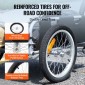 VEVOR Bike Cargo Trailer, χωρητικότητα 100 lbs, βαρέως τύπου καρότσι ποδηλάτου, αναδιπλούμενο συμπαγές χώρο αποθήκευσης & γρήγορη απελευθέρωση με γενικό κοτσαδόρο, τροχοί 16", ασφαλείς ανακλαστήρες, χωράει σε τροχούς ποδηλάτου 22"-28"