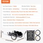 VEVOR Bike Cargo Trailer, χωρητικότητα 100 lbs, βαρέως τύπου καρότσι ποδηλάτου, αναδιπλούμενο συμπαγές χώρο αποθήκευσης & γρήγορη απελευθέρωση με γενικό κοτσαδόρο, τροχοί 16", ασφαλείς ανακλαστήρες, χωράει σε τροχούς ποδηλάτου 22"-28"