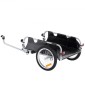 VEVOR Bike Cargo Trailer, χωρητικότητα 100 lbs, βαρέως τύπου καρότσι ποδηλάτου, αναδιπλούμενο συμπαγές χώρο αποθήκευσης & γρήγορη απελευθέρωση με γενικό κοτσαδόρο, τροχοί 16", ασφαλείς ανακλαστήρες, χωράει σε τροχούς ποδηλάτου 22"-28"