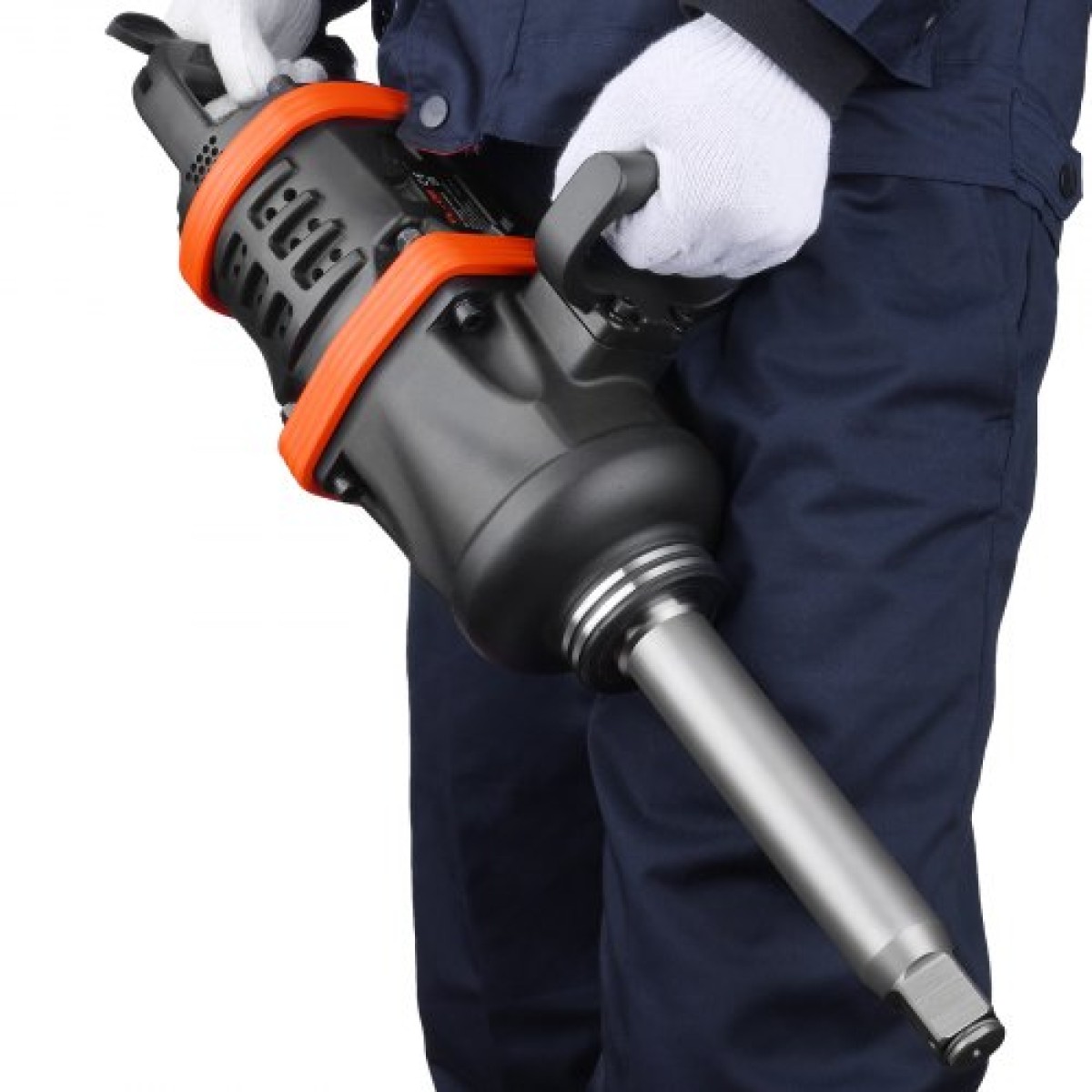 VEVOR 2,5 cm Αεροκλειδί κρούσης, Έως 7016,37 N·m Beast Reverse Torque Output Pneumatic Impact Gun w/ 20cm Extended Anvil για επισκευές και συντήρηση μηχανημάτων βαρέως τύπου / Ημιφορτηγού / Λεωφορείου