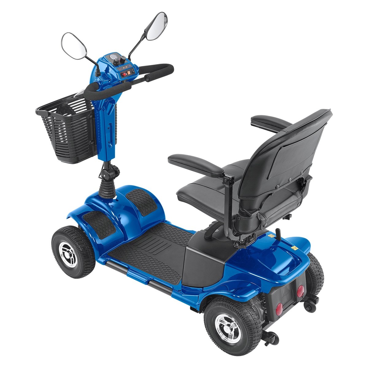 VEVOR 4-Wheel Folding Mobility Scooter για Ενήλικες & Ηλικιωμένους, Electric Mobility Scooter με 25KM Long Ran, Αναπηρικό αμαξίδιο ταξιδιού με αντιολισθητικούς τροχούς, ικανότητα αναρρίχησης 9° & φόρτωση 120kg