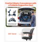 VEVOR 4-Wheel Folding Mobility Scooter για Ενήλικες & Ηλικιωμένους, Electric Mobility Scooter με 25KM Long Ran, Αναπηρικό αμαξίδιο ταξιδιού με αντιολισθητικούς τροχούς, ικανότητα αναρρίχησης 9° & φόρτωση 120kg