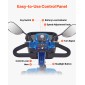 VEVOR 4-Wheel Folding Mobility Scooter για Ενήλικες & Ηλικιωμένους, Electric Mobility Scooter με 25KM Long Ran, Αναπηρικό αμαξίδιο ταξιδιού με αντιολισθητικούς τροχούς, ικανότητα αναρρίχησης 9° & φόρτωση 120kg