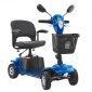 VEVOR 4-Wheel Folding Mobility Scooter για Ενήλικες & Ηλικιωμένους, Electric Mobility Scooter με 25KM Long Ran, Αναπηρικό αμαξίδιο ταξιδιού με αντιολισθητικούς τροχούς, ικανότητα αναρρίχησης 9° & φόρτωση 120kg