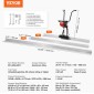 VEVOR Gas Concrete Power Screed, 6ft/8ft/11ft Σετ ράβδων πλάκας αλουμινίου, δονούμενος κινητήρας φινιρίσματος τσιμέντου 4 χρόνων με ρυθμιζόμενες λαβές, εργαλεία σκυροδέματος υψηλής απόδοσης 6500rpm
