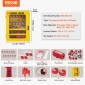 VEVOR Electrical Lockout Tagout Kit, 59 PCS Safety Lockout Σταθμός Tagout με λουκέτα, βύσματα, ετικέτες, δέσιμο, κλείδωμα βύσματος, κλείδωμα διακόπτη, κλείδωμα βαλβίδων, κλείδωμα καλωδίου, τσάντα κλειδώματος, κουτί