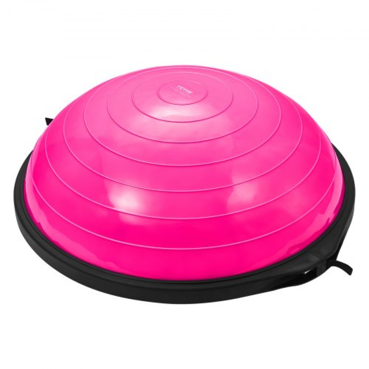 VEVOR Half Exercise Ball Trainer, 26 ιντσών Balance Ball Trainer, 1500lbs Capacity Stability Ball, Yoga Ball with Resistance Bands & Foot Pump, Strength Fitness Ball for Home Gym Workout Full Body, Ροζ
