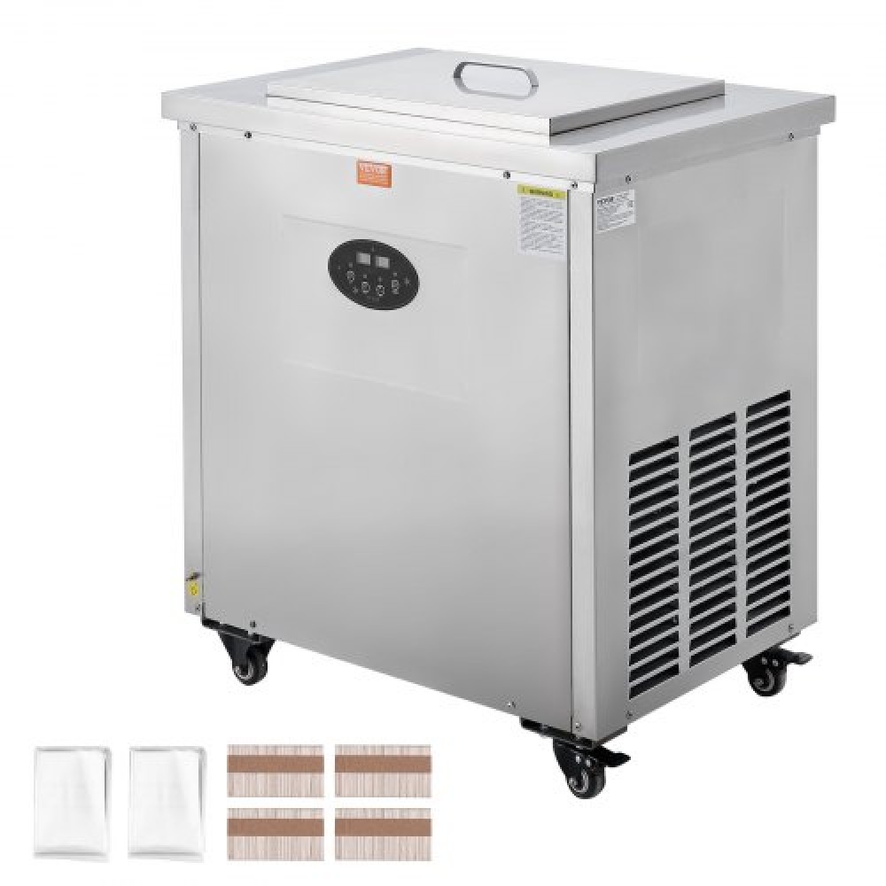 VEVOR Commercial Popsicle Machine, 2 Mold Set - 52 PCS Ice Pops Making Machine, Stainless Steel Commercial Ice Lolly Maker, Ice Sticks Popsicle Machine for Bar, Cafe, Milktea Store (26PCS / Σετ καλουπιών)