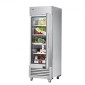 Επαγγελματικό Ψυγείο VEVOR 20,12 Cu.ft, Reach In όρθιο Ψυγείο μονή πόρτα, αυτόματη απόψυξη ανοξείδωτο ψυγείο με 3 ράφια, έλεγχο θερμοκρασίας 28,4 έως 46,4 ° F και 4 τροχούς