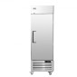Επαγγελματικό Ψυγείο VEVOR 20,12 Cu.ft, Reach In όρθιο Ψυγείο μονή πόρτα, αυτόματη απόψυξη ανοξείδωτο ψυγείο με 3 ράφια, έλεγχο θερμοκρασίας 28,4 έως 46,4 ° F και 4 τροχούς