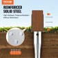 VEVOR No Dig Ground Anchor, 1 Pack 3,94 x 2,76 x 27,56 in DIY Screw in Post Stake, Περιλαμβάνει 6 Lag Bots & Rebar, U-Shape Heavy Duty Steel Stand, Ιδανική για στύλους γραμματοκιβωτίου και στύλους φράχτη