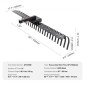VEVOR Tow Behind Rake, 60" Tow Dethatcher με 21 Steel Coil Tines, Lawn Dethatcher Rake προσαρμόζεται σε γραμμές εργαλείων 48" ή 60" και συστήματα ανάρτησης 3 σημείων, για φύλλα, πευκοβελόνες και γρασίδι