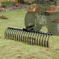 VEVOR Tow Behind Rake, 60" Tow Dethatcher με 21 Steel Coil Tines, Lawn Dethatcher Rake προσαρμόζεται σε γραμμές εργαλείων 48" ή 60" και συστήματα ανάρτησης 3 σημείων, για φύλλα, πευκοβελόνες και γρασίδι