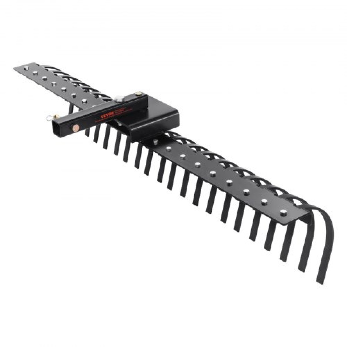 VEVOR Tow Behind Rake, 60" Tow Dethatcher με 21 Steel Coil Tines, Lawn Dethatcher Rake προσαρμόζεται σε γραμμές εργαλείων 48" ή 60" και συστήματα ανάρτησης 3 σημείων, για φύλλα, πευκοβελόνες και γρασίδι