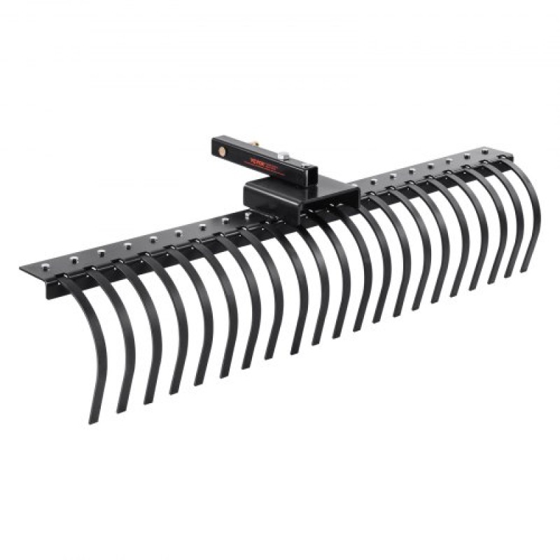 VEVOR Tow Behind Rake, 60" Tow Dethatcher με 21 Steel Coil Tines, Lawn Dethatcher Rake προσαρμόζεται σε γραμμές εργαλείων 48" ή 60" και συστήματα ανάρτησης 3 σημείων, για φύλλα, πευκοβελόνες και γρασίδι