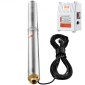Υποβρύχια αντλία VEVOR Deep Well, 1500W 230V 60Hz, 9,8 m³/h 108 m Head, με καλώδιο 19,4 m & εξωτερικό κιβώτιο ελέγχου, Αντλίες νερού από ανοξείδωτο χάλυβα για βιομηχανική, άρδευση και οικιακή χρήση, IP68 αδιάβροχη