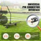 VEVOR Tow Behind Dethatcher, 60 ιντσών Row Dethatcher με 24 Steel Tines, Lawn Dethatcher Rake για ATV ή Mower, Tow Behind Lawn Rake με λαβή ανύψωσης για φύλλα, πευκοβελόνες και γρασίδι