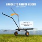 VEVOR Tow Behind Dethatcher, 60 ιντσών Row Dethatcher με 24 Steel Tines, Lawn Dethatcher Rake για ATV ή Mower, Tow Behind Lawn Rake με λαβή ανύψωσης για φύλλα, πευκοβελόνες και γρασίδι