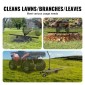 VEVOR Tow Behind Dethatcher, 60 ιντσών Row Dethatcher με 24 Steel Tines, Lawn Dethatcher Rake για ATV ή Mower, Tow Behind Lawn Rake με λαβή ανύψωσης για φύλλα, πευκοβελόνες και γρασίδι