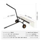 VEVOR Tow Behind Dethatcher, 60 ιντσών Row Dethatcher με 24 Steel Tines, Lawn Dethatcher Rake για ATV ή Mower, Tow Behind Lawn Rake με λαβή ανύψωσης για φύλλα, πευκοβελόνες και γρασίδι