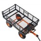 VEVOR Dump Cart, Metal Garden Dump Cart με εύκολο στη συναρμολόγηση πλαίσιο, Dump Wagon με 2-σε-1 Convertible Handle, Utility Wheelbarrow Χωρητικότητα 400 lbs, Ελαστικά 10 ιντσών