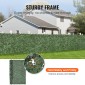 VEVOR Ivy Privacy Fence, 2440 x 1830 mm Τεχνητή πράσινη οθόνη τοίχου, Greenery Ivy Fence με ενισχυμένη άρθρωση, Faux Hedges Διακόσμηση αμπελόφυλλων για εξωτερικό κήπο, αυλή, μπαλκόνι, διακόσμηση βεράντας
