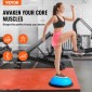 VEVOR Half Exercise Ball Trainer, 23 ιντσών Balance Ball Trainer, 660 lbs Capacity Stability Ball, Yoga Ball with Resistance Bands and Pump, Strength Fitness Ball for Home Gym, Full Body Workouts, Blue