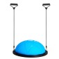 VEVOR Half Exercise Ball Trainer, 23 ιντσών Balance Ball Trainer, 660 lbs Capacity Stability Ball, Yoga Ball with Resistance Bands and Pump, Strength Fitness Ball for Home Gym, Full Body Workouts, Blue