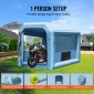Φουσκωτός θάλαμος βαφής VEVOR, 9,8 x 8,2 x 8,2 ft/3 x 2,5 x 2,5 m Φουσκωτός θάλαμος ψεκασμού, με ισχυρό ανεμιστήρα και σύστημα φίλτρου αέρα 550 W, φορητός θάλαμος βαφής αυτοκινήτου για βαφή μοτοσυκλετών, ποδηλάτων, μικρών επίπλων