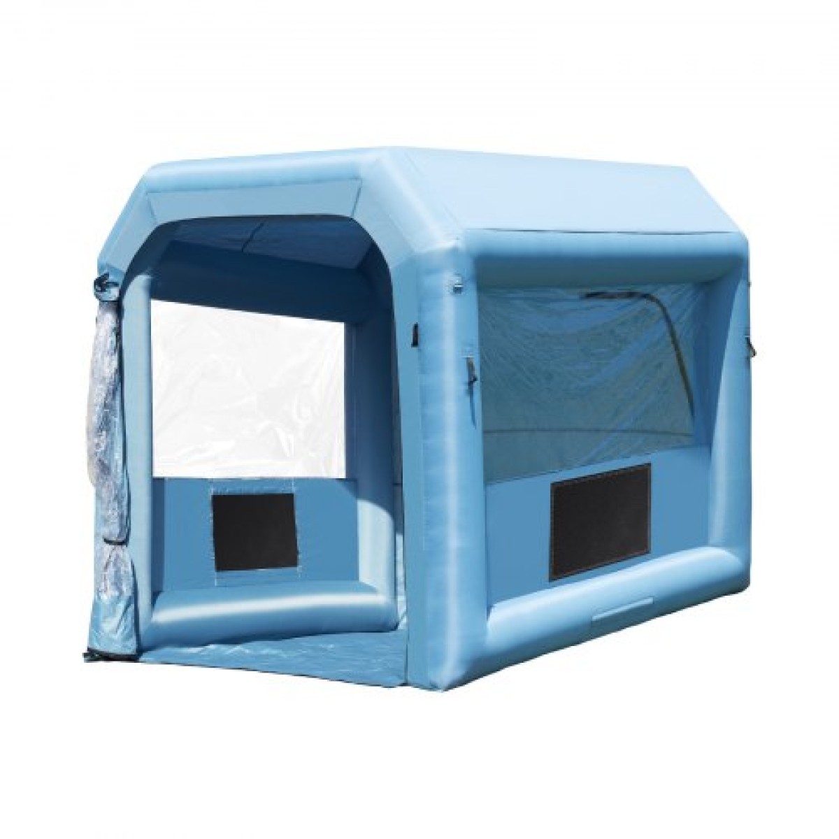 Φουσκωτός θάλαμος βαφής VEVOR, 9,8 x 8,2 x 8,2 ft/3 x 2,5 x 2,5 m Φουσκωτός θάλαμος ψεκασμού, με ισχυρό ανεμιστήρα και σύστημα φίλτρου αέρα 550 W, φορητός θάλαμος βαφής αυτοκινήτου για βαφή μοτοσυκλετών, ποδηλάτων, μικρών επίπλων