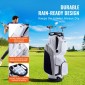 Τσάντα VEVOR Golf Cart with 14 Way Organizer Divider Top, Premium Nylon τσάντα 13 τσέπες, ανθεκτικές τσάντες γκολφ με λαβές & κάλυμμα σκόνης & αποσπώμενα λουριά για άνδρες και γυναίκες, λευκό χρώμα-μπλοκ