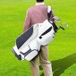 Τσάντα VEVOR Golf Cart with 14 Way Organizer Divider Top, Premium Nylon τσάντα 13 τσέπες, ανθεκτικές τσάντες γκολφ με λαβές & κάλυμμα σκόνης & αποσπώμενα λουριά για άνδρες και γυναίκες, λευκό χρώμα-μπλοκ