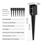Ακίδα εδάφους άγκυρας VEVOR Fence Post, 8 Pack 24 x 4 x 4 ίντσες/61 x 10,2 x 10,2 cm Εξωτερική διάμετρος (εσωτερική διάμετρος 3,5 x 3,5 ίντσες/ 8,9 x 8,9 cm), μεταλλική μαύρη σκόνη με επίστρωση πάσσαλου, για κιγκλίδωμα κήπου