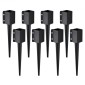 Ακίδα εδάφους άγκυρας VEVOR Fence Post, 8 Pack 24 x 4 x 4 ίντσες/61 x 10,2 x 10,2 cm Εξωτερική διάμετρος (εσωτερική διάμετρος 3,5 x 3,5 ίντσες/ 8,9 x 8,9 cm), μεταλλική μαύρη σκόνη με επίστρωση πάσσαλου, για κιγκλίδωμα κήπου
