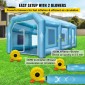 Φουσκωτή σκηνή VEVOR, 26x15x10Ft φουσκωτή σκηνή για θάλαμο ψεκασμού, φουσκωτή σκηνή για θάλαμο βαφής Θάλαμος βαφής αυτοκινήτου Giant workstation 210D Oxford Fabric with 2 Blowers