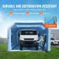 Φουσκωτός θάλαμος βαφής VEVOR, 29,5 x 15,7 x 11,8 ft/9 x 4,8 x 3,6 m Φουσκωτός θάλαμος ψεκασμού, με ισχυρούς φυσητήρες 950 W+750 W και σύστημα φίλτρου αέρα, φορητός θάλαμος βαφής αυτοκινήτου για μεγάλα φορτηγά, μεγάλα φορτηγά μηχανημάτων, Large