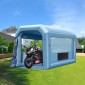 Φουσκωτός θάλαμος βαφής VEVOR, 13,1 x 9,8 x 9 ft/4 x 3 x 2,7 m Φουσκωτός θάλαμος ψεκασμού, με ισχυρό ανεμιστήρα και σύστημα φίλτρου αέρα 750 W, φορητός θάλαμος βαφής αυτοκινήτου για μοτοσικλέτα, ποδήλατο, βαφή ανταλλακτικών αυτοκινήτων