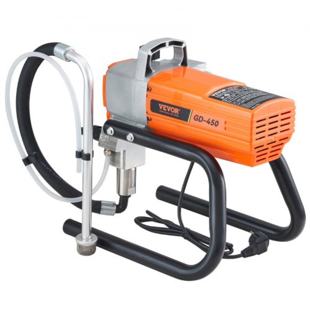 VEVOR Paint Sprayer, 1500W Airless Paint Sprayer, Hose Paint Gun 3000PSI Paint Sprayers for Home for ships, γέφυρες, πύργους, στύλους και άλλες μεγάλες μεταλλικές κατασκευές μεγάλης διάρκειας βιομηχανίας
