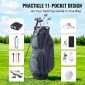 Τσάντα VEVOR Golf Cart with 14 Way Organizer Divider Top, Premium Nylon τσάντα 11 τσέπες, ανθεκτικές τσάντες γκολφ με λαβές & κάλυμμα σκόνης & αποσπώμενα λουριά για άνδρες και γυναίκες, Army Green