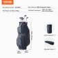 Τσάντα VEVOR Golf Cart with 14 Way Organizer Divider Top, Premium Nylon τσάντα 11 τσέπες, ανθεκτικές τσάντες γκολφ με λαβές & κάλυμμα σκόνης & αποσπώμενα λουριά για άνδρες και γυναίκες, Army Green