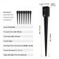 VEVOR Fence Post Anchor Ground Spike, 8 πακέτο 36 x 4 x 4 ίντσες εξωτερική διάμετρος (εσωτερική διάμετρος 3,5 x 3,5 ίντσες), μεταλλική μαύρη σκόνη με επίστρωση πάσσαλου, για κιγκλίδωμα κήπου κατάστρωμα γραμματοκιβωτίου