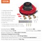 VEVOR Dual Battery Isolator Kit, 12V 140Amp, χειροκίνητες και αυτόματες λειτουργίες VSR Voltage Sensitive Relay με οθόνη LCD, Smart Battery Isolator for ATV UTV RV Camper Off-Road Vehicle Caravan Truck Boat Yacht