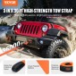 VEVOR Heavy Duty Tow Strap Recovery Kit 3" x 30 ft (MBS-36.000 lbs) Ιμάντας για βαρούλκο Tree Saver, Τριπλός ενισχυμένος βρόχος & προστατευτικά μανίκια & τσάντα αποθήκευσης, δεσμίδες D-Ring 3/4", για Truck Jeep SUV ATV