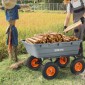 VEVOR Poly Garden Dump Cart Heavy-duty Yard Carts and Wagons 6,48 cu.ft/183,4 L 1200 lbs/544,3 kg