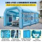 Φουσκωτή σκηνή VEVOR, 26x13x10Ft Φουσκωτό Θάλαμο Σπρέυ Προσαρμοσμένη Σκηνή, Φουσκωτό Θάλαμο Βαφής Σκηνή Θάλαμος Βαφής Αυτοκινήτου Giant Workstation 210D Oxford Fabric With 2 Blowers
