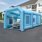 Φουσκωτή σκηνή VEVOR, 26x13x10Ft Φουσκωτό Θάλαμο Σπρέυ Προσαρμοσμένη Σκηνή, Φουσκωτό Θάλαμο Βαφής Σκηνή Θάλαμος Βαφής Αυτοκινήτου Giant Workstation 210D Oxford Fabric With 2 Blowers