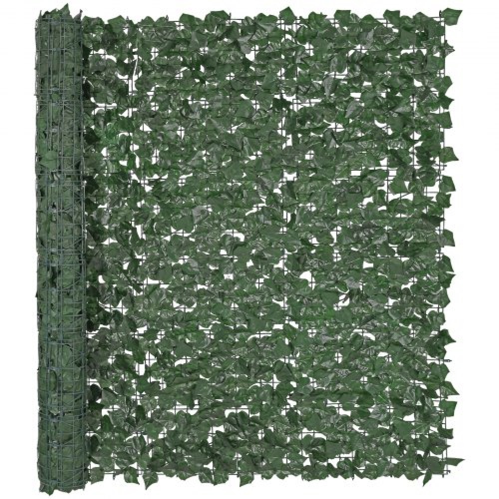 VEVOR Ivy Privacy Fence, 1500 x 2490 mm Τεχνητή πράσινη οθόνη τοίχου, Greenery Ivy Fence με ενισχυμένη άρθρωση, Faux Hedges Διακόσμηση αμπελόφυλλων για εξωτερικό κήπο, αυλή, διακόσμηση βεράντας