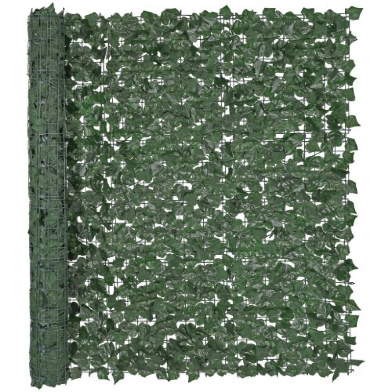 VEVOR Ivy Privacy Fence, 1500 x 2490 mm Τεχνητή πράσινη οθόνη τοίχου, Greenery Ivy Fence με ενισχυμένη άρθρωση, Faux Hedges Διακόσμηση αμπελόφυλλων για εξωτερικό κήπο, αυλή, διακόσμηση βεράντας