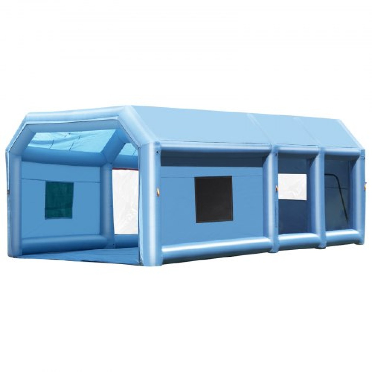 Φουσκωτός θάλαμος βαφής VEVOR, 26,2 x 14,8 x 9,8 ft/8 x 4,5 x 3 m Φουσκωτός θάλαμος ψεκασμού, με ισχυρούς φυσητήρες 950W+750W και σύστημα φίλτρου αέρα, φορητός θάλαμος βαφής αυτοκινήτου για μικρό φορτηγό, μεγάλη μοτοσικλέτα, μεσαίο SUV